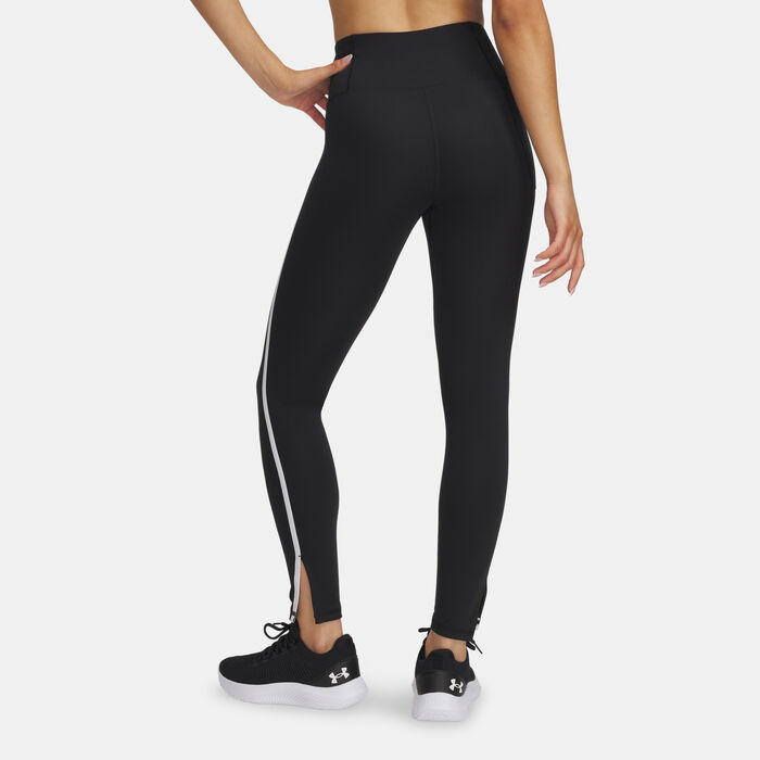 Under Armour Women's Motion Piped Leggings Black Under Armour Women's Motion Piped Leggings Black image number 1