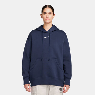 Nike Women's Sportswear Phoenix Fleece Hoodie Blue Nike Women's Sportswear Phoenix Fleece Hoodie Blue