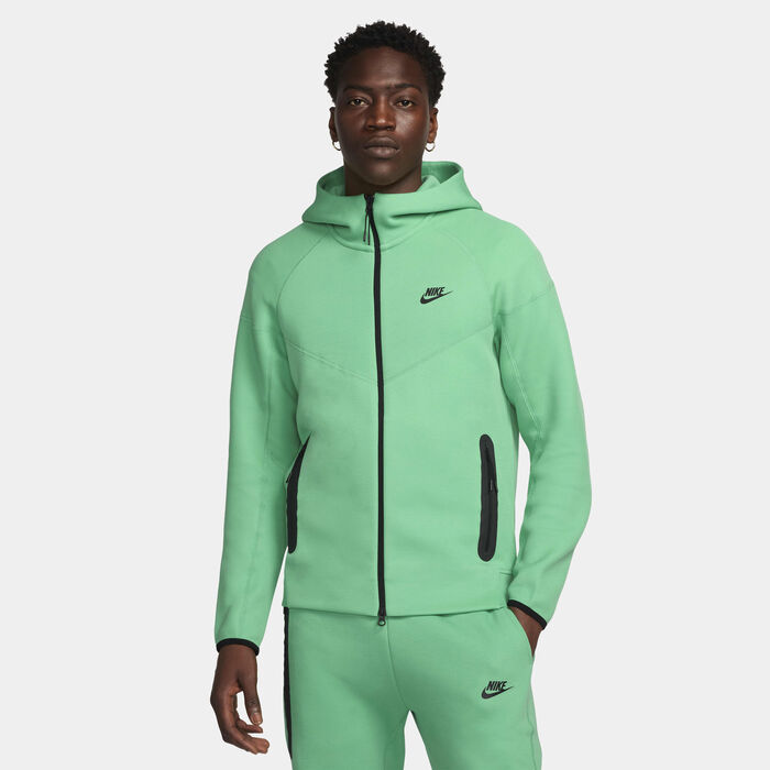 Nike Men's Sportswear Tech Fleece Windrunner Full-Zip Hoodie Green Nike Men's Sportswear Tech Fleece Windrunner Full-Zip Hoodie Green image number 0