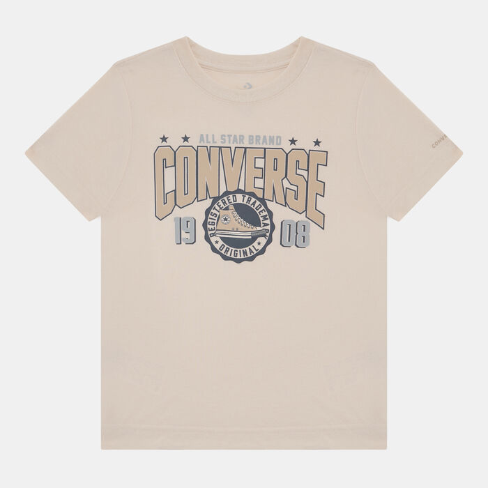 Converse Kids' Collegiate Crest T-Shirt Beige Converse Kids' Collegiate Crest T-Shirt Beige image number 0