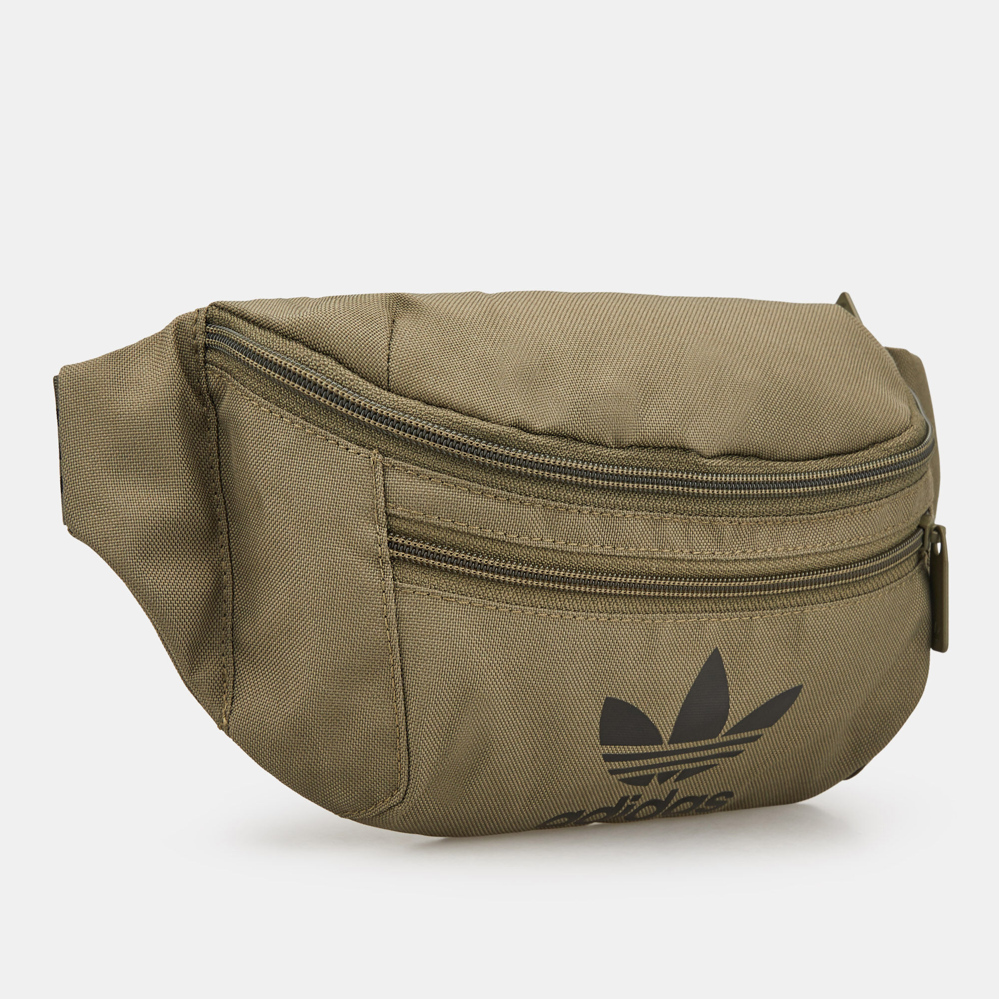Adidas originals logo top bum bag in khaki