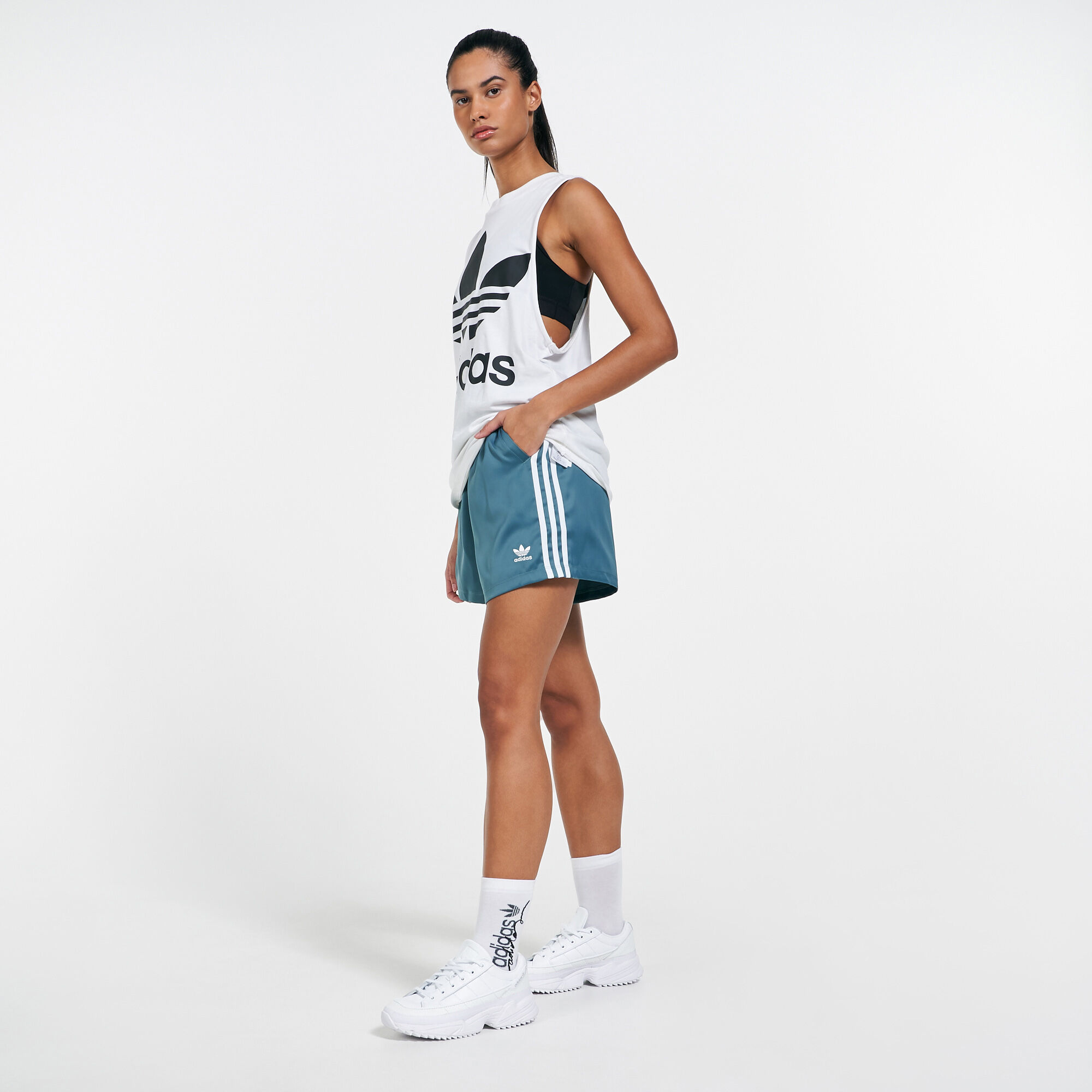 Adidas silky shorts hot sale