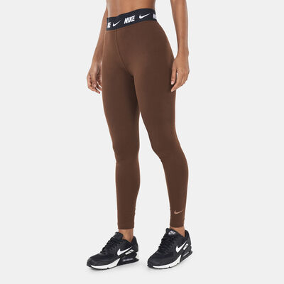 Nike Women's Sportswear Club High Waist Leggings Brown