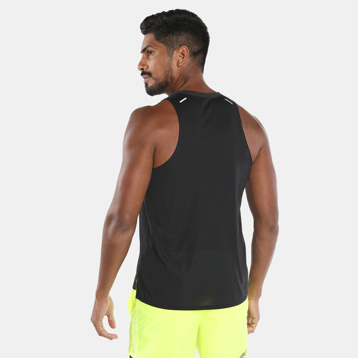 Nike Men's Rise 365 Dri-FIT Running Tank Top Black Nike Men's Rise 365 Dri-FIT Running Tank Top Black image number 1