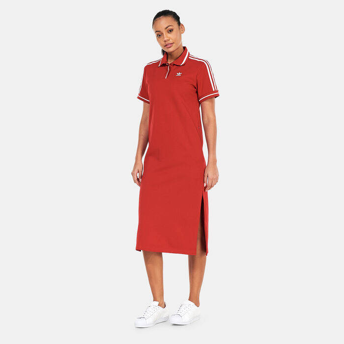 adidas Originals Women's Thebe Magugu Dress Red adidas Originals Women's Thebe Magugu Dress Red image number 0
