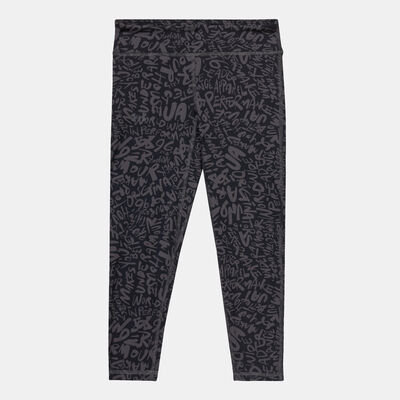 Under Armour Kids' Motion Printed Cropped Training Leggings Grey