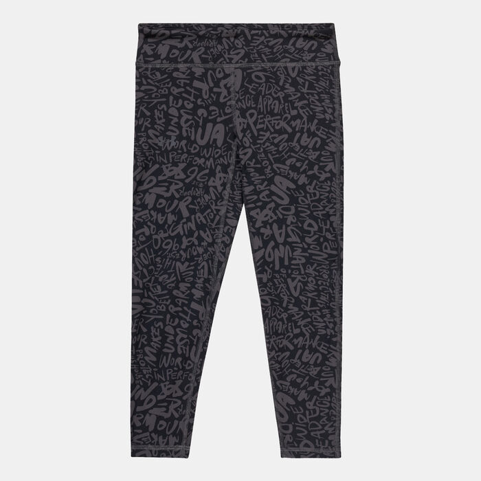 Under Armour Kids' Motion Printed Cropped Training Leggings Grey image number 1
