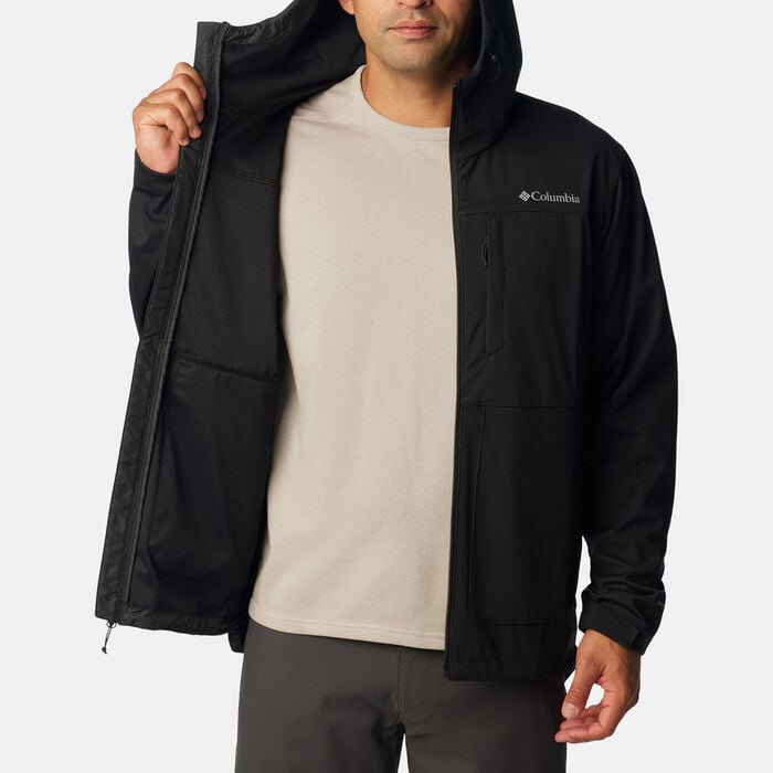 Columbia Men's Softshell Full-Zip Hoodie Black Columbia Men's Softshell Full-Zip Hoodie Black image number 2