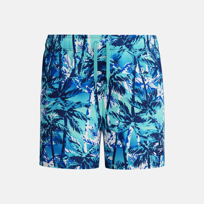 Speedo Kids' Printed Swimming Shorts Blue Speedo Kids' Printed Swimming Shorts Blue image number 0