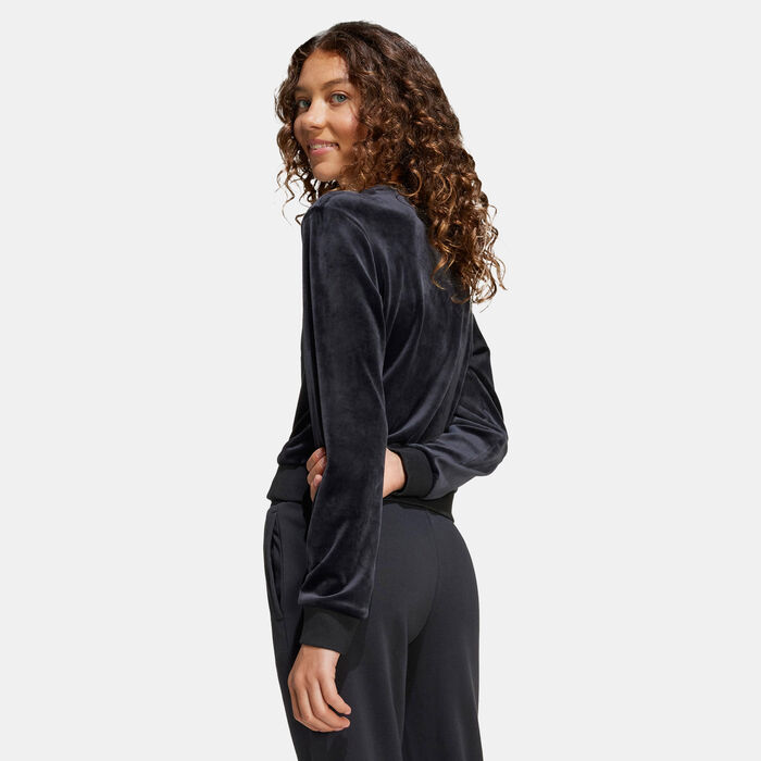 adidas Kids' Holiday Glam Sweatshirt Black adidas Kids' Holiday Glam Sweatshirt Black image number 1
