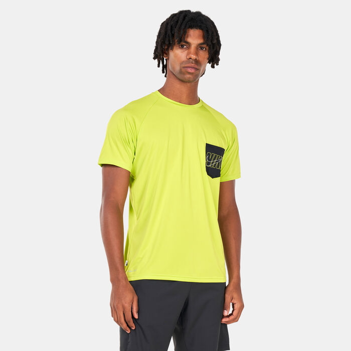 Nike Swim Men's Outline Logo Rashguard Green image number 0