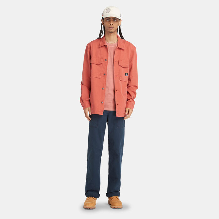 Timberland Men's Washed Shirt Red Timberland Men's Washed Shirt Red image number 2