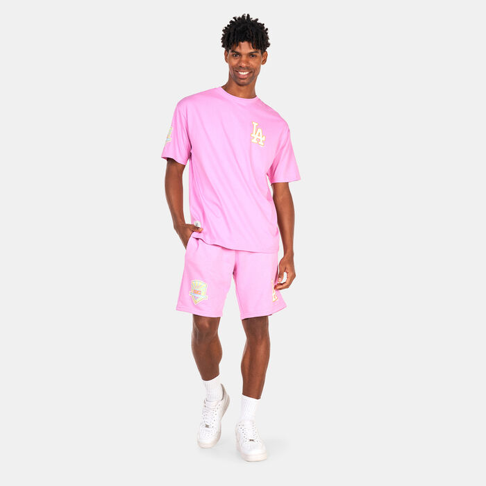 New Era Men's Los Angeles Dodgers MLB Oversized T-Shirt Pink New Era Men's Los Angeles Dodgers MLB Oversized T-Shirt Pink image number 2