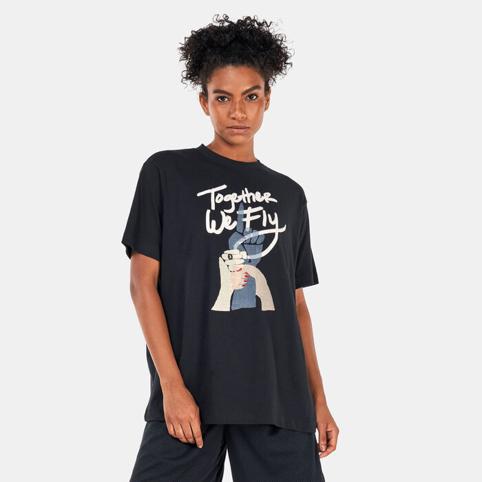 Nike Women's Swoosh Fly T-Shirt Black Nike Women's Swoosh Fly T-Shirt Black image number 0