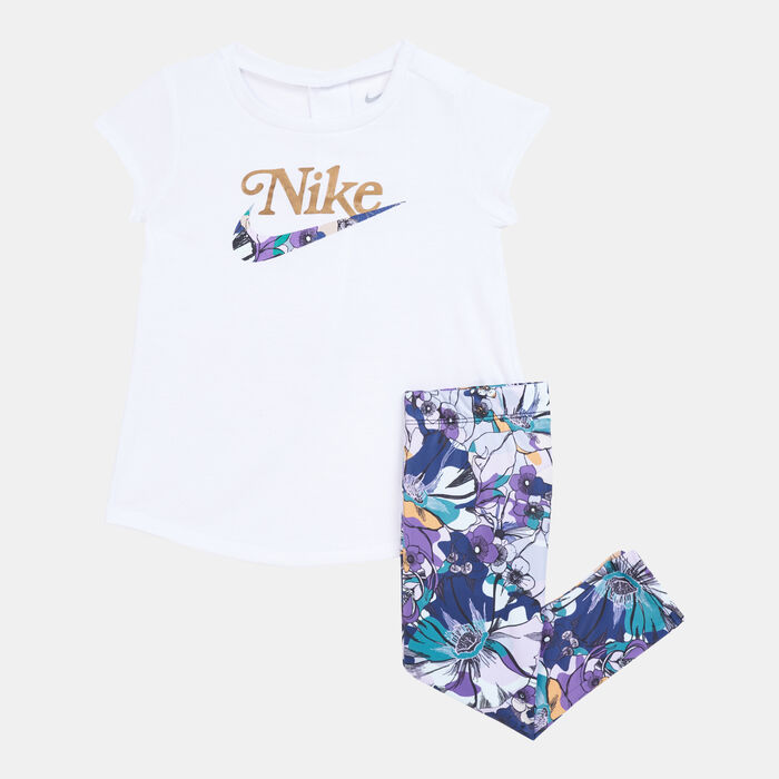 Nike Kids' Tunic Top and Leggings Set Black Nike Kids' Tunic Top and Leggings Set Black image number 0