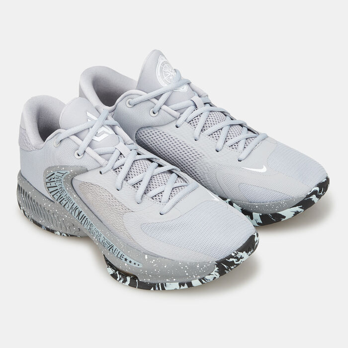 Nike Men's Zoom Freak 4 Basketball Shoe Grey image number 2