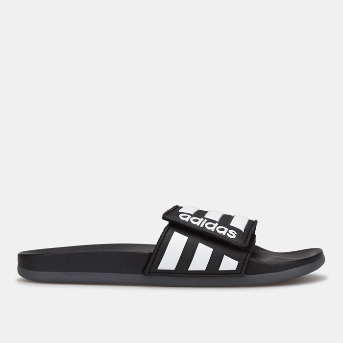 adidas Essentials Adilette Comfort Slides Black adidas Essentials Adilette Comfort Slides Black image number 1