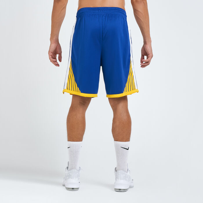 Nike Men's NBA Golden State Warriors Swingman Road Shorts Blue image number 1