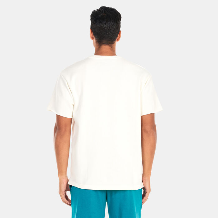 Under Armour Men's Project Rock Heavyweight Terry T-Shirt White Under Armour Men's Project Rock Heavyweight Terry T-Shirt White image number 1