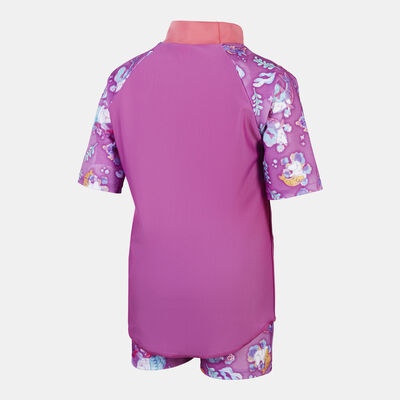 Speedo Kids' Digital Swimming Rashguard and Shorts 2-Piece Set Pink Speedo Kids' Digital Swimming Rashguard and Shorts 2-Piece Set Pink