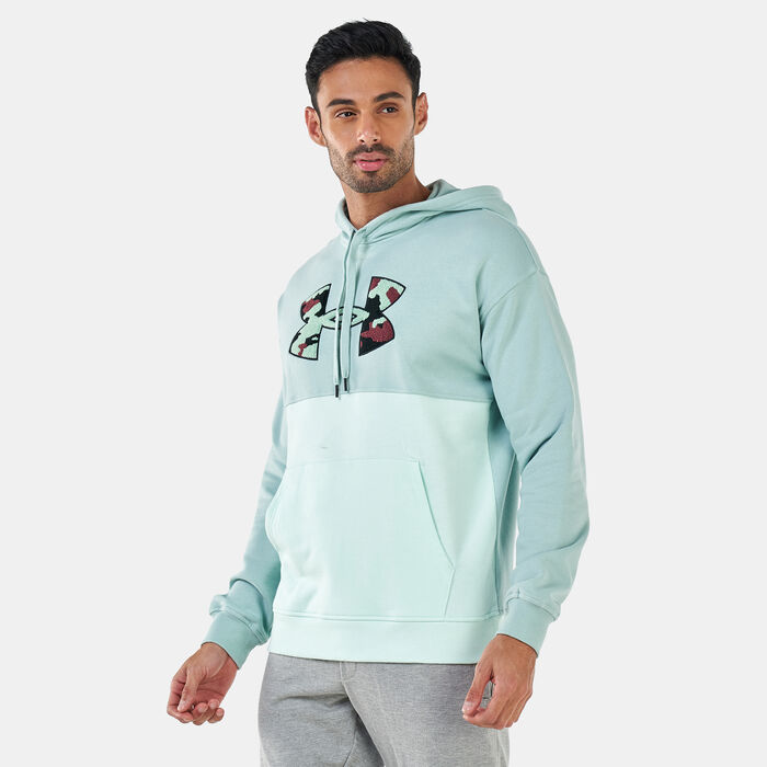 Men's UA Rival Fleece Colourblock Hoodie Men's UA Rival Fleece Colourblock Hoodie image number 0
