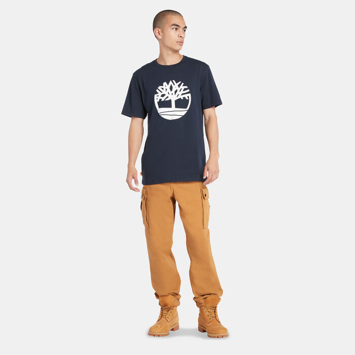 Timberland Men's Tree Logo T-Shirt Blue image number 2