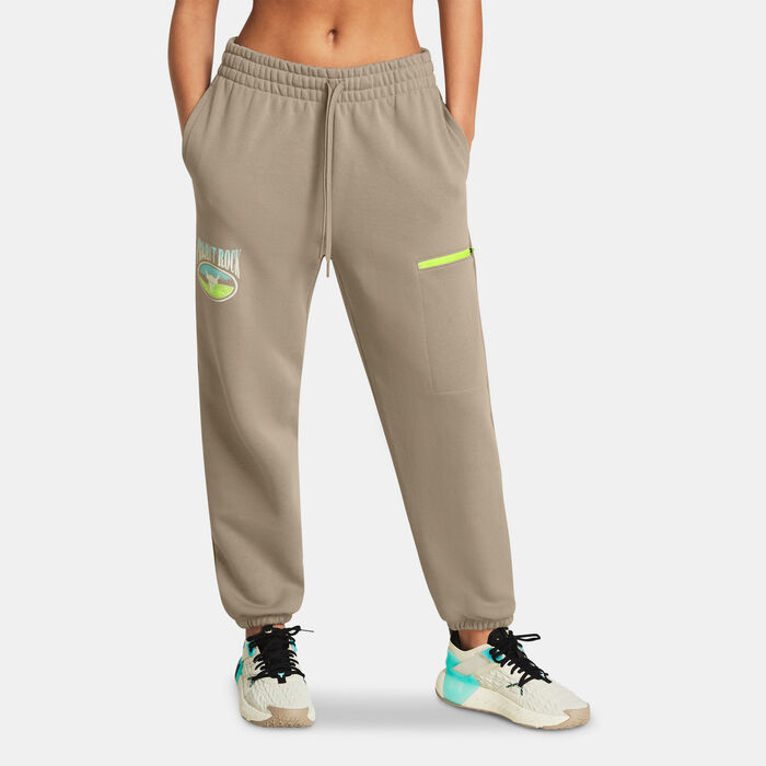 Under Armour Women's Project Rock Graphic Sweatpants Brown image number 0