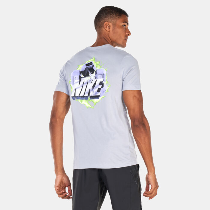 Nike Men's Dri-FIT Training T-Shirt Grey Nike Men's Dri-FIT Training T-Shirt Grey image number 1