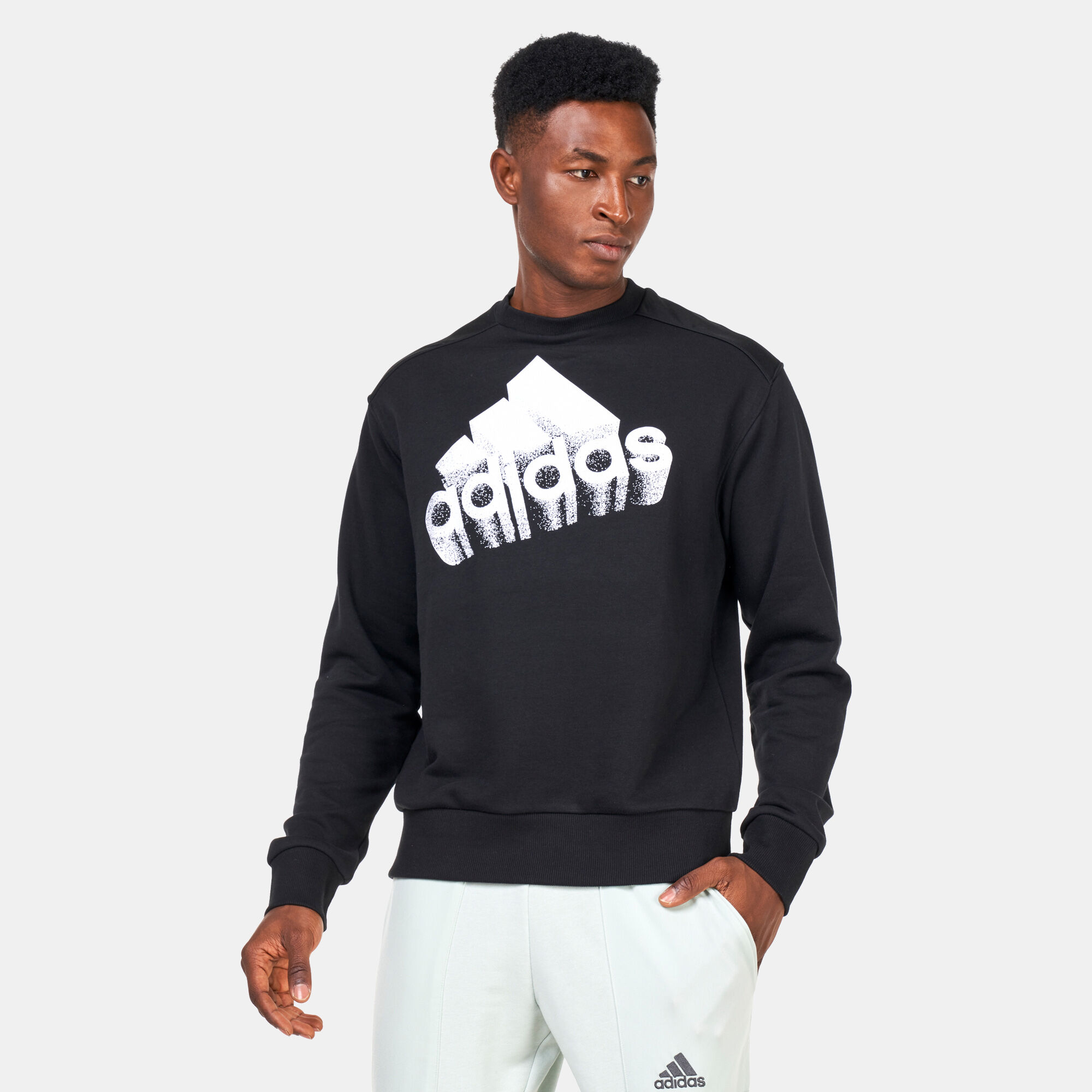 Men s Essentials Brand Love French Terry Sweatshirt