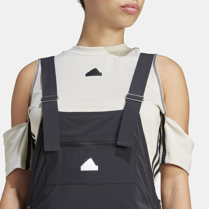 adidas Women's Dance All-Gender Dungarees Black adidas Women's Dance All-Gender Dungarees Black image number 3