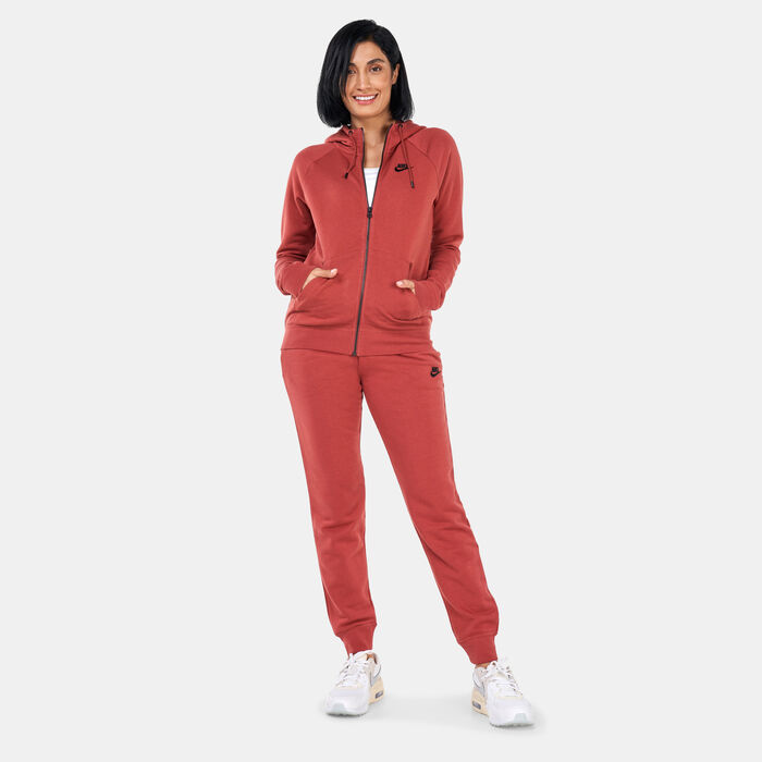 Nike Women's Sportswear Essential Fleece Sweatpants Brown Nike Women's Sportswear Essential Fleece Sweatpants Brown image number 2