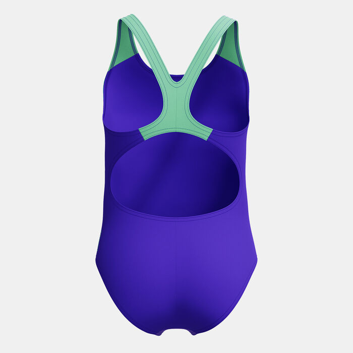 Speedo Kids' Digi Placement Splashback Swimsuit Purple Speedo Kids' Digi Placement Splashback Swimsuit Purple image number 1