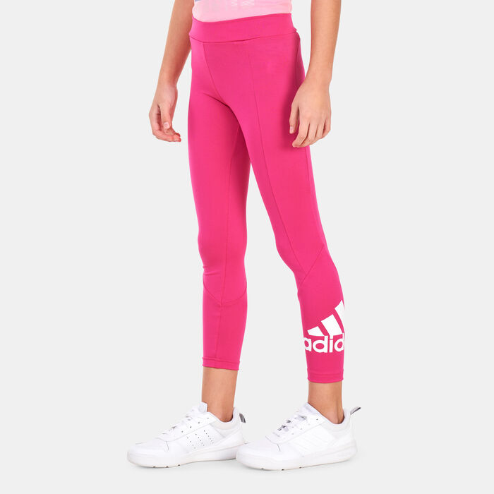 adidas Kids' Designed 2 Move Leggings Pink adidas Kids' Designed 2 Move Leggings Pink image number 0