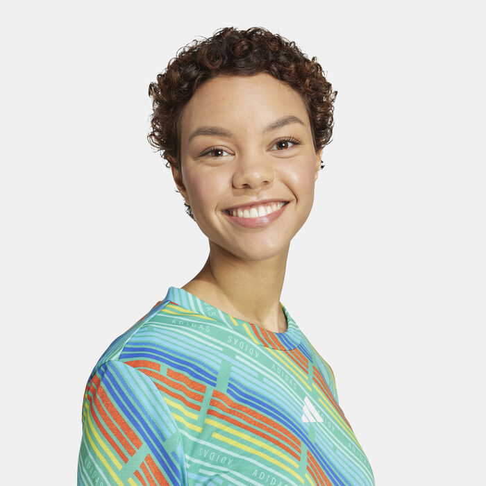 adidas Women's Emerging Harmony Jersey Top Green adidas Women's Emerging Harmony Jersey Top Green image number 3