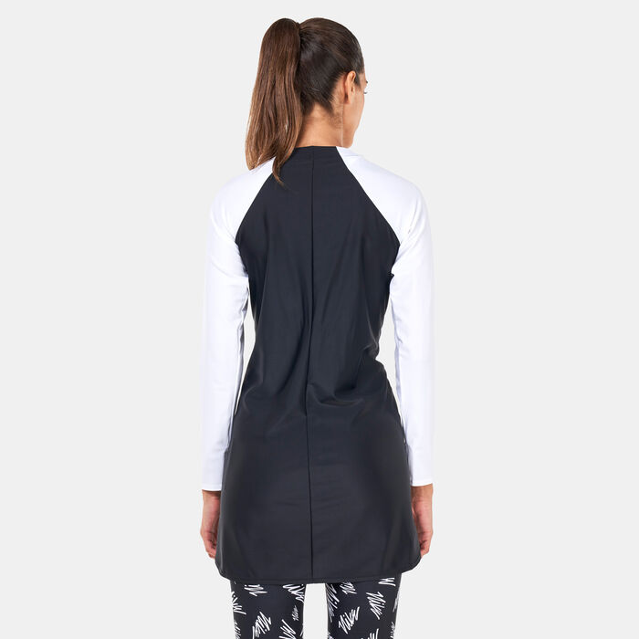 Nike Swim Women's Victory Swimming T-Shirt Black image number 1