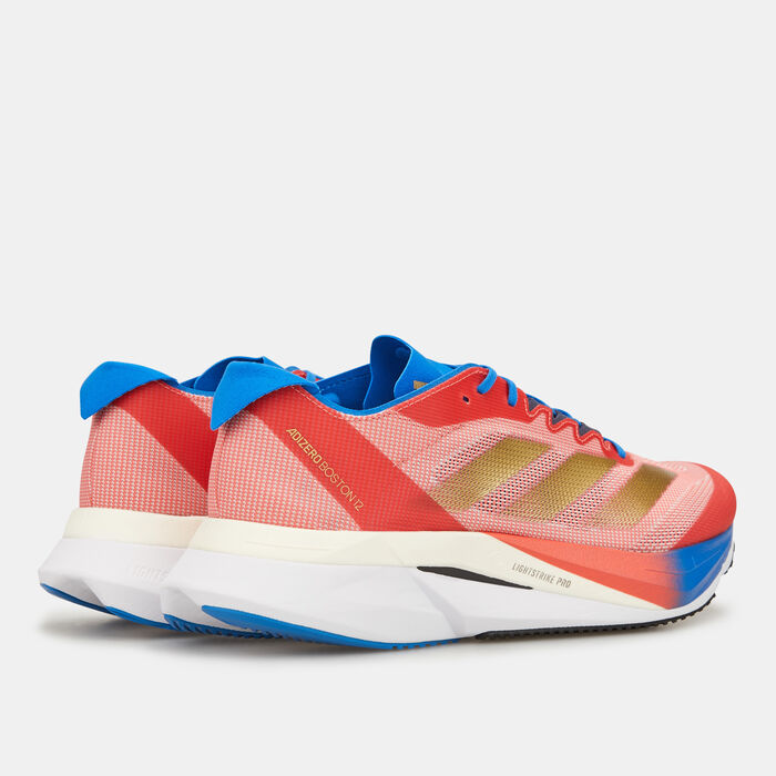 adidas Men's Adizero Boston 12 Dubai Marathon Edition Running Shoes Blue adidas Men's Adizero Boston 12 Dubai Marathon Edition Running Shoes Blue image number 3