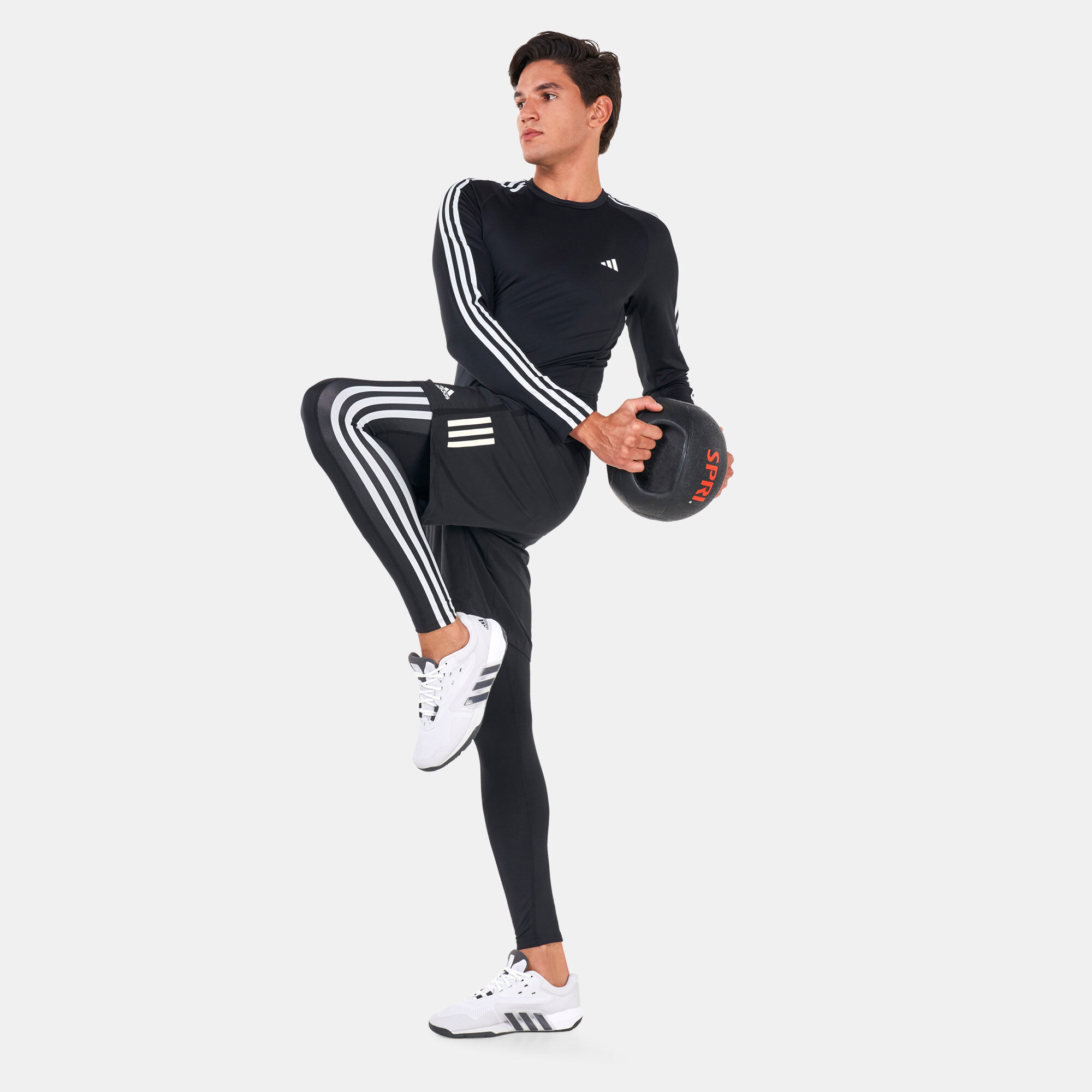 Adidas 3 stripe leggings mens shop