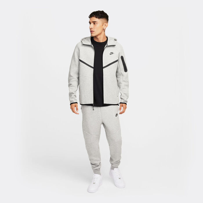Nike Men's Tech Full-Zip Windrunner Hoodie Grey image number 2
