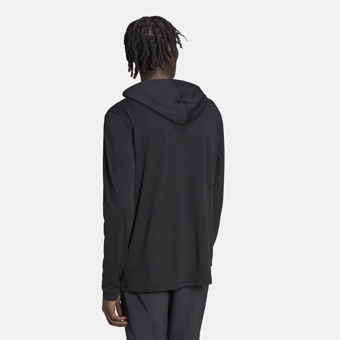 adidas Men's Train Essentials Made to be Remade Training Hoodie Black adidas Men's Train Essentials Made to be Remade Training Hoodie Black image number 1