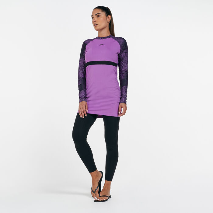 Speedo Women's Pulse 2 Piece Full Body Swimsuit Purple Speedo Women's Pulse 2 Piece Full Body Swimsuit Purple image number 2