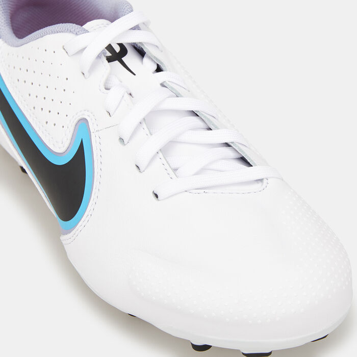 Nike Kids' Tiempo Legend 9 Academy Firm Ground Football Shoe White image number 5