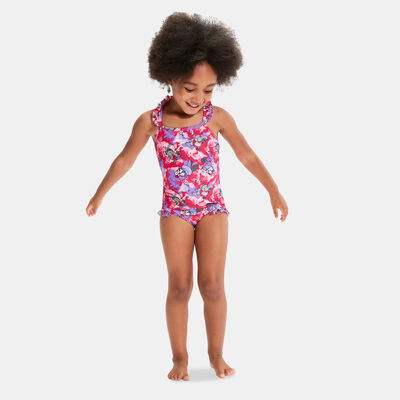 Speedo Kids' Learn to Swim Frill Thinstrap Swimsuit (Baby and Toddler) Pink