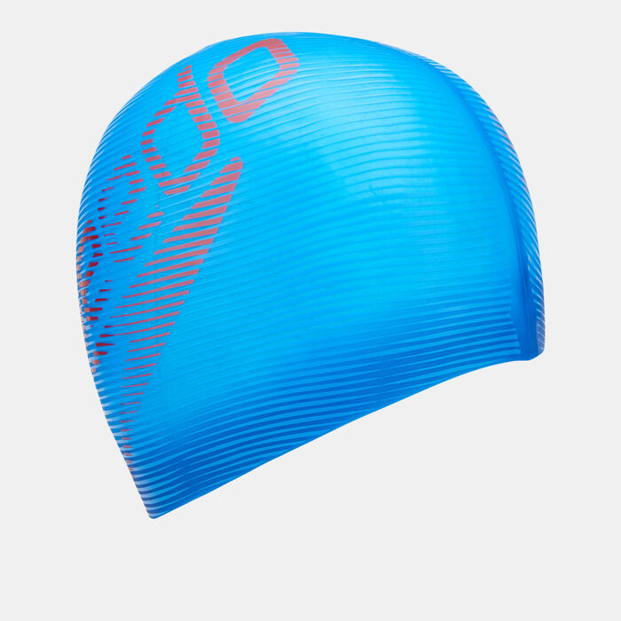 Speedo Slogan Print Swimming Cap Blue Speedo Slogan Print Swimming Cap Blue image number 0
