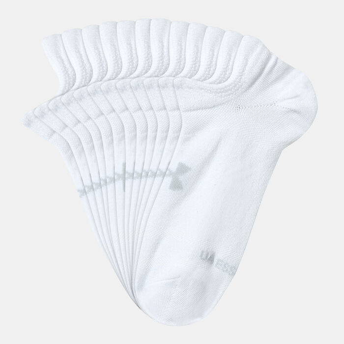 Under Armour Essential No-Show Socks (6 Pairs) White Under Armour Essential No-Show Socks (6 Pairs) White image number 0