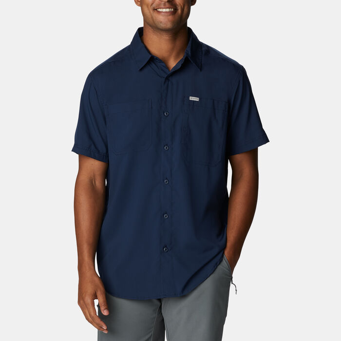 Columbia Men's Silver Ridge Utility Lite Hiking Shirt Blue image number 0