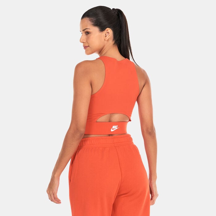 Nike Women's Sportswear Dance Cropped Tank Top Red Nike Women's Sportswear Dance Cropped Tank Top Red image number 1