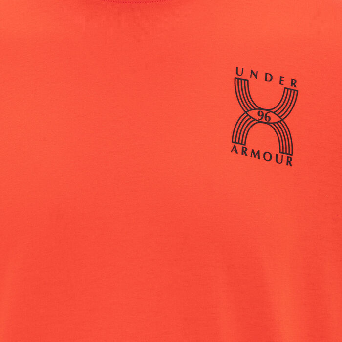 Under Armour Men's Run 96 Running T-Shirt Orange image number 2
