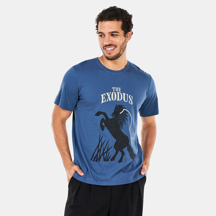 Tee Library Men's Supima Straight Hem T-Shirt Blue Tee Library Men's Supima Straight Hem T-Shirt Blue image number 0