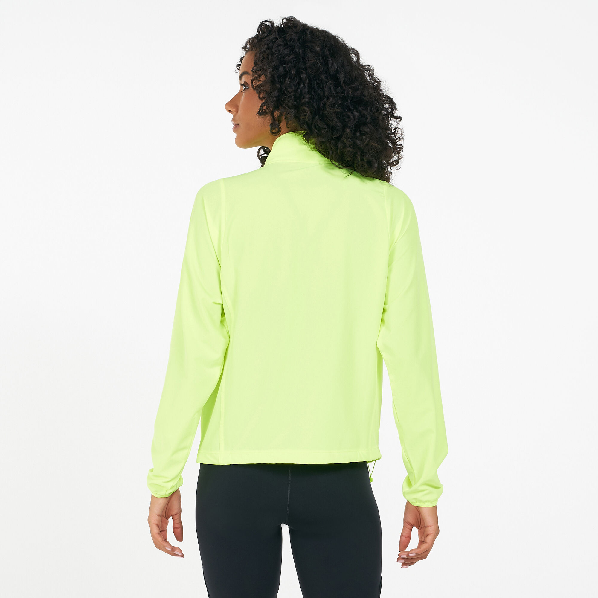 Yellow nike running store jacket