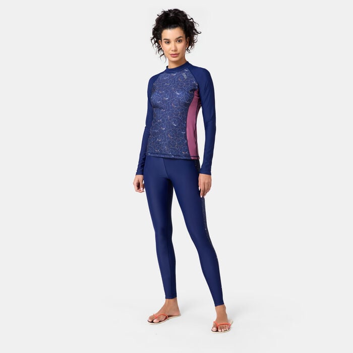 COEGA Women's Swimming Leggings Blue COEGA Women's Swimming Leggings Blue image number 2